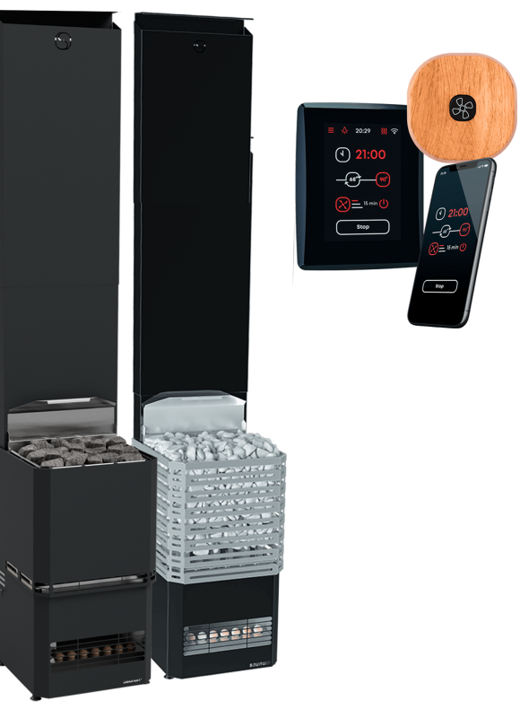 Saunum PRO EXPERIENCE, Black, 12kW