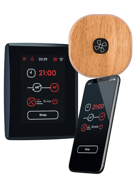 SAUNUM LEIL PLUS 2.0 with In-Sauna Button