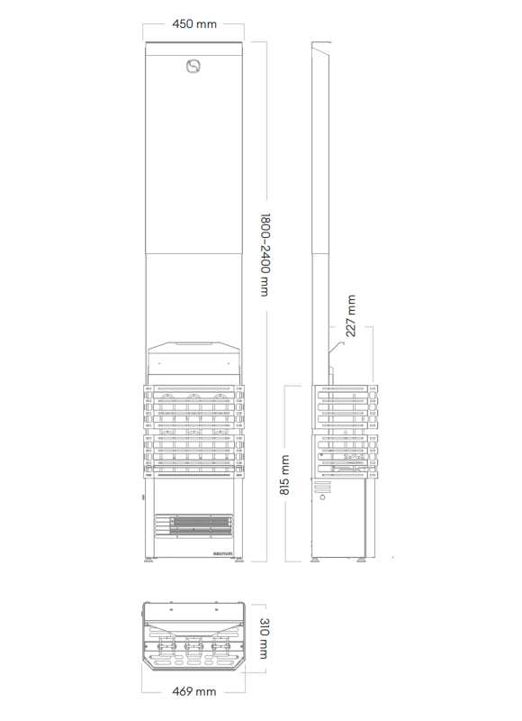 SAUNUM Experience 3,6kW/Black