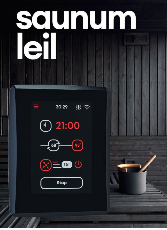 SAUNUM LEIL PLUS 2.0 with In-Sauna Button