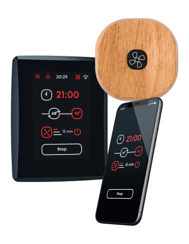 SAUNUM LEIL PLUS 2.0 with In-Sauna Button